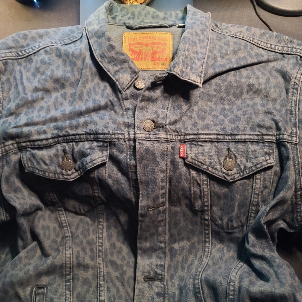 Lepoard Print Levi Jacket